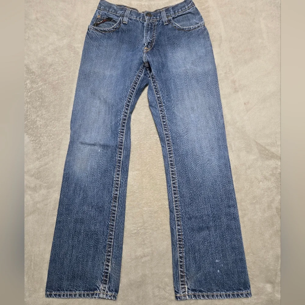 Ariat FR M4 Relaxed Boot Cut Denim Blue Jeans Size 30x32 Flame Resistant - Picture 2 of 14